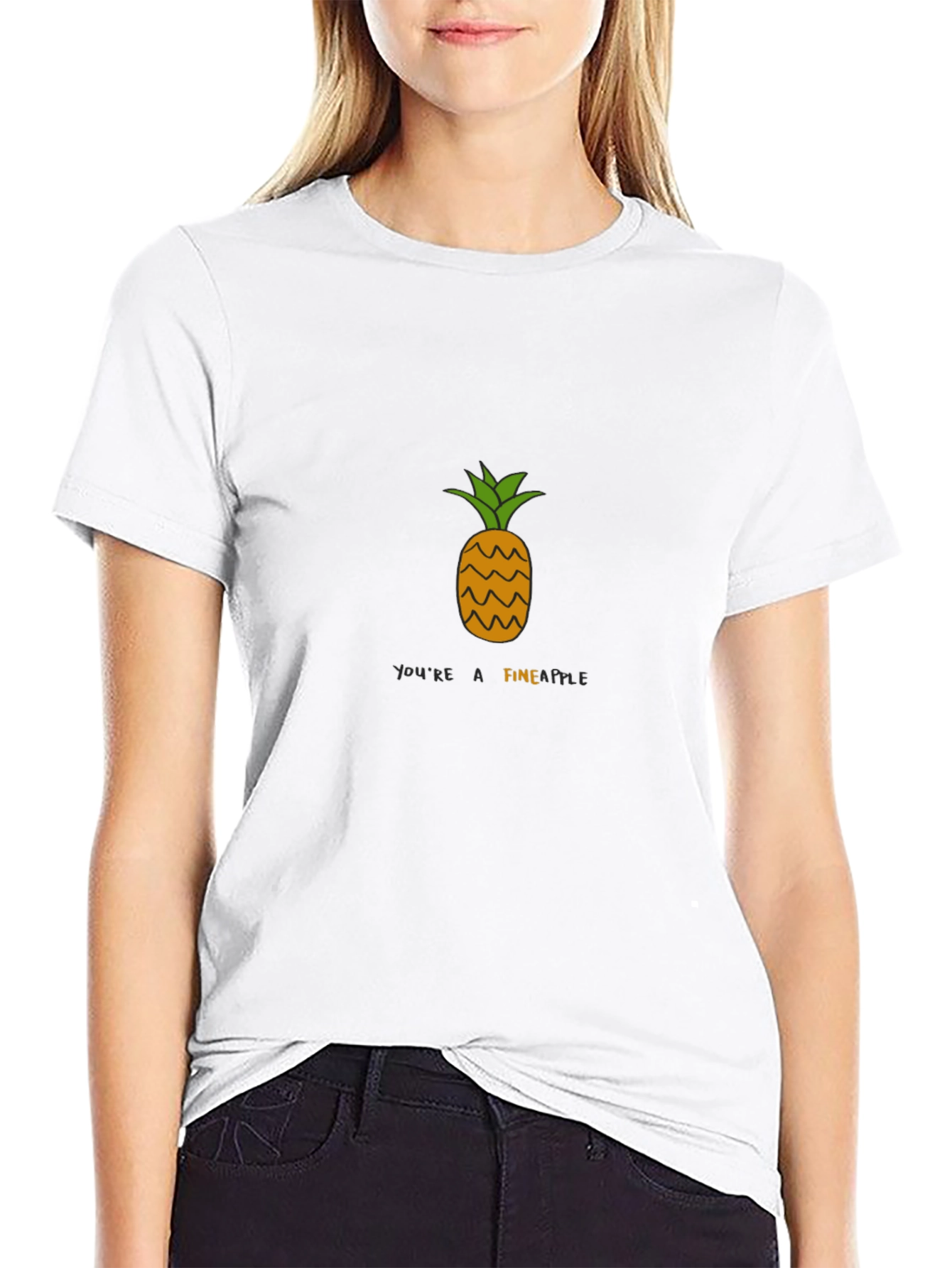 Youre A Fineapple Black T-Shirt