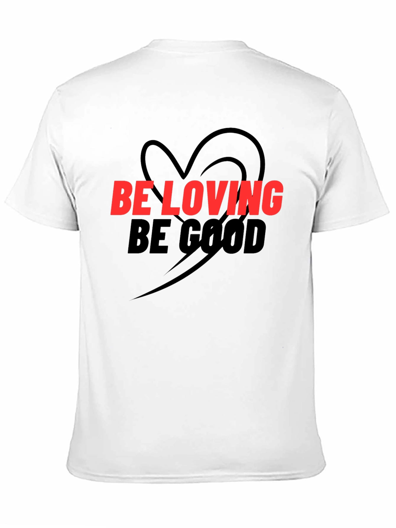 Be Loving Be Good Graphic Tee - Black