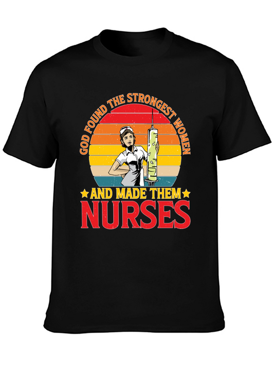 Strongest Women Nurses T-Shirt Graphic Tee