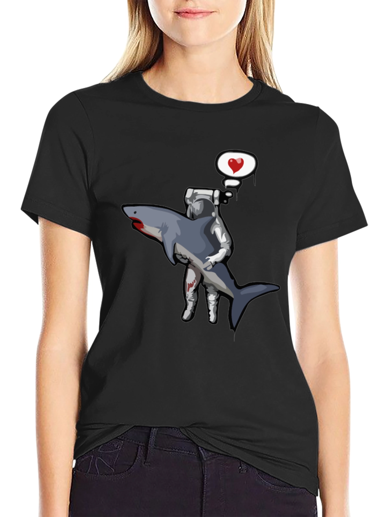 Shark Hug T-Shirt - Love in Space