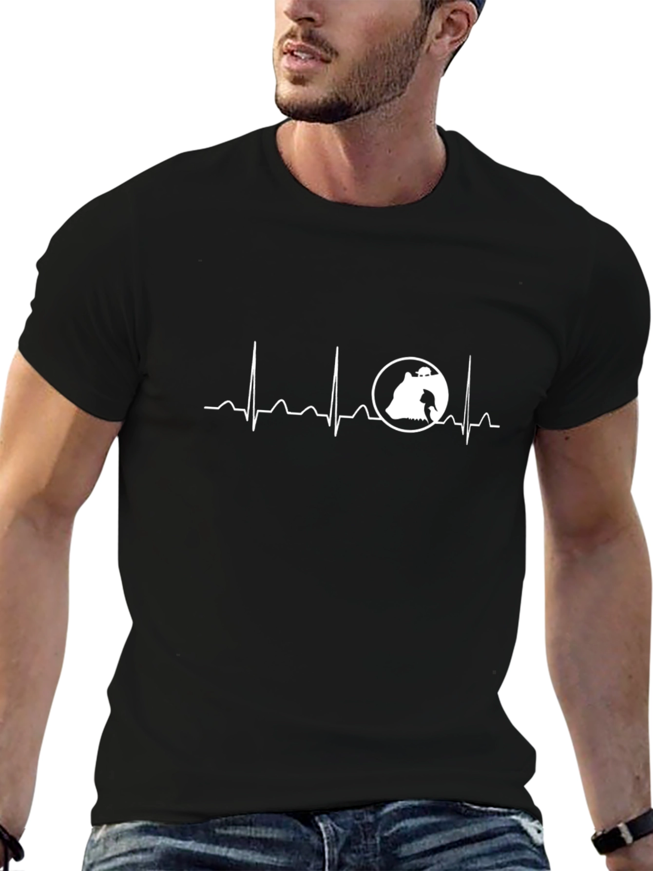 Dog & Cat Heartbeat T-Shirt - Pet Lover Tee