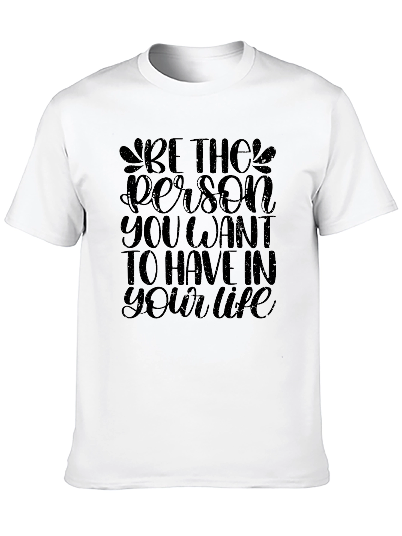 Inspirational Message Black T-Shirt