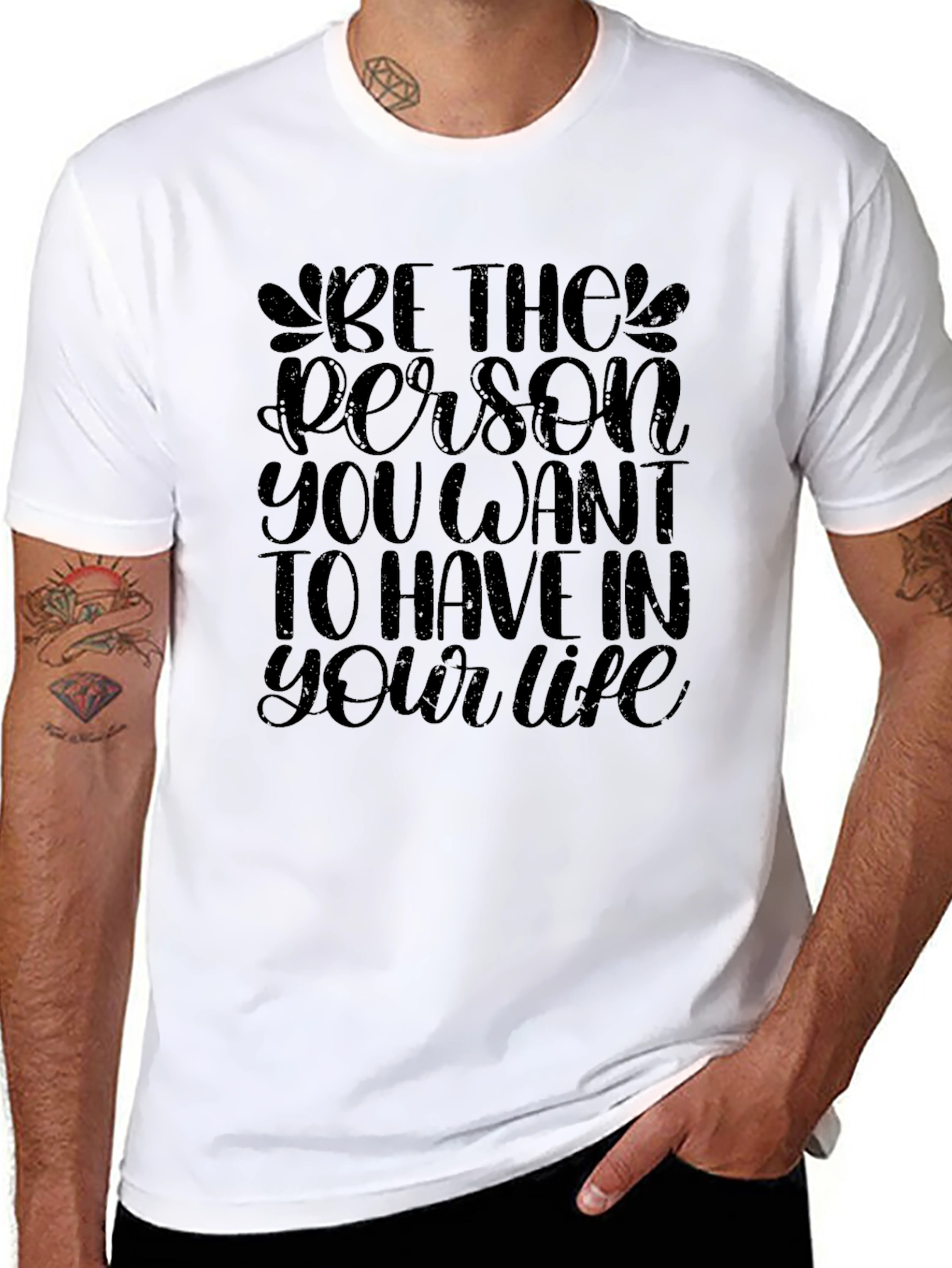 Inspirational Message Black T-Shirt