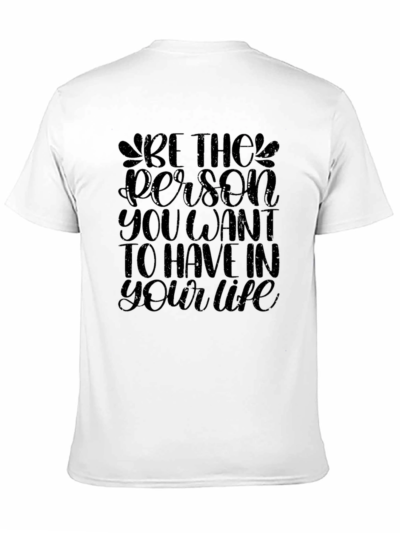 Inspirational Message Black T-Shirt