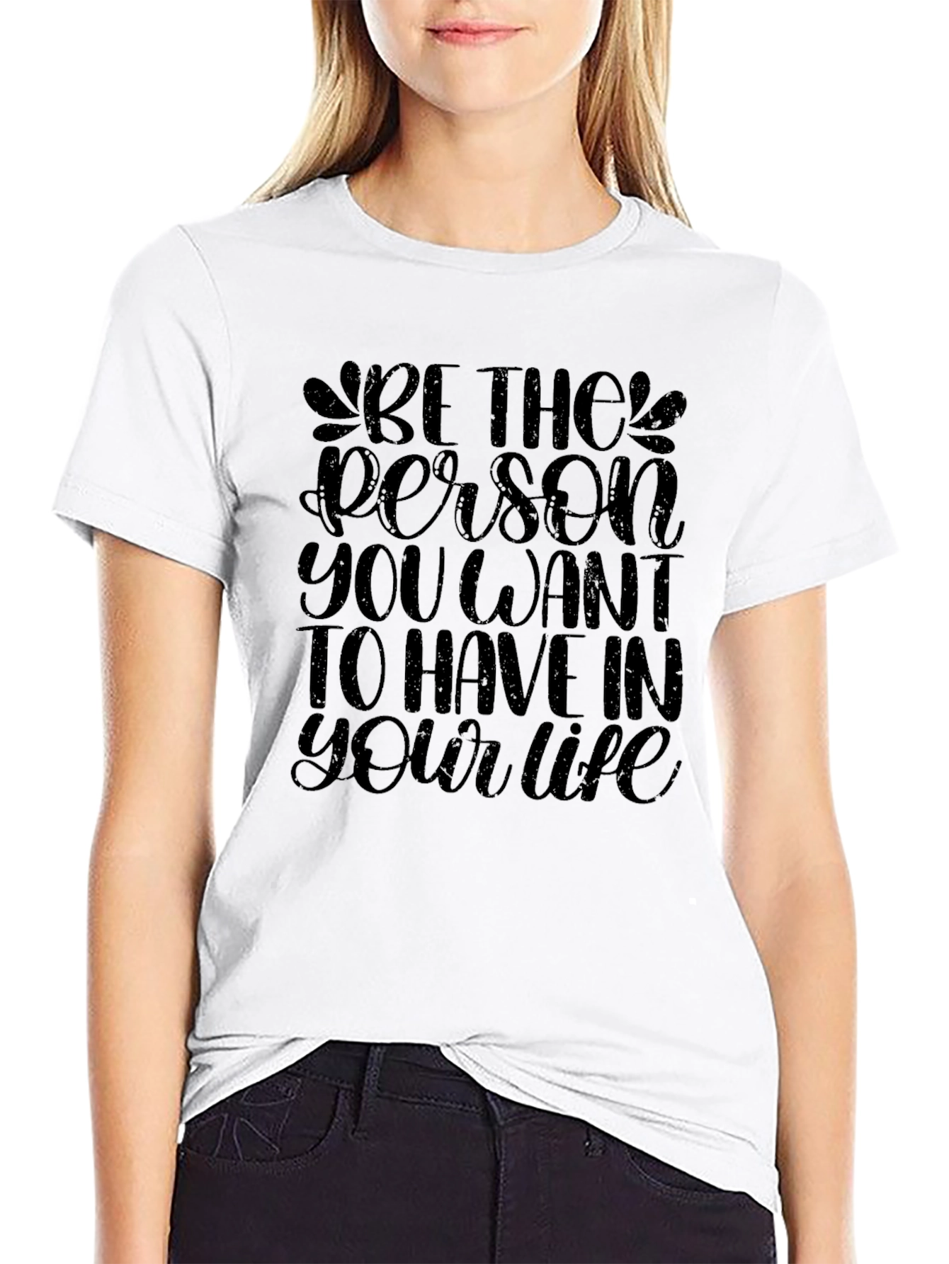 Inspirational Message Black T-Shirt