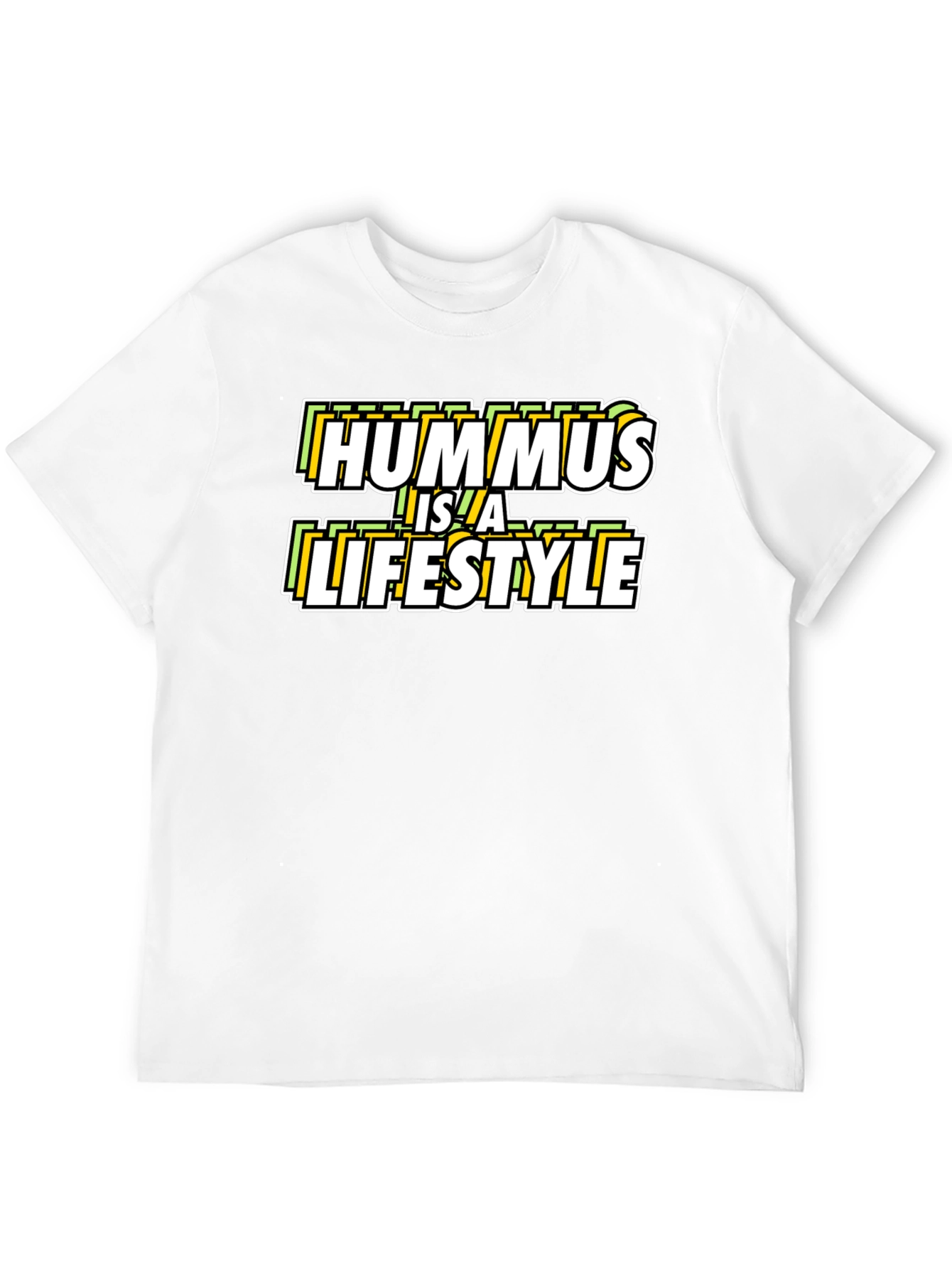 Hummus Is a Lifestyle Black Graphic Tee
