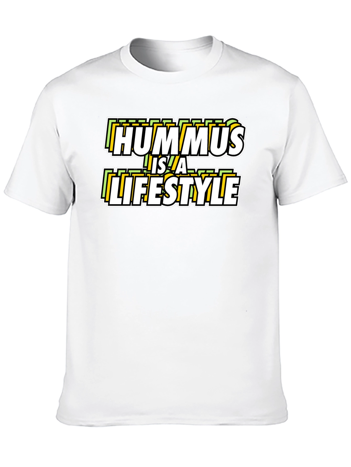 Hummus Is a Lifestyle Black Graphic Tee