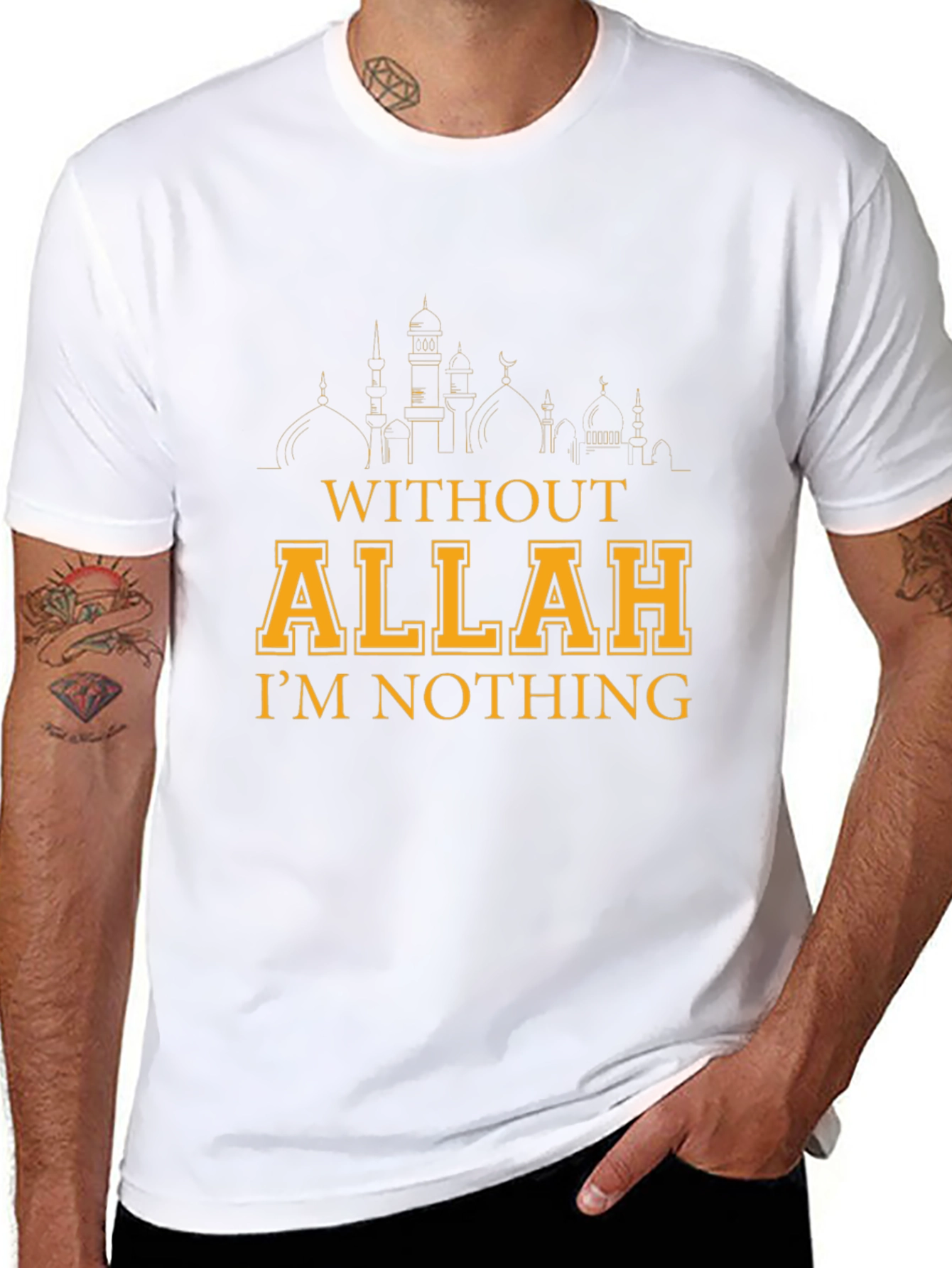 Without Allah Im Nothing Graphic T-Shirt