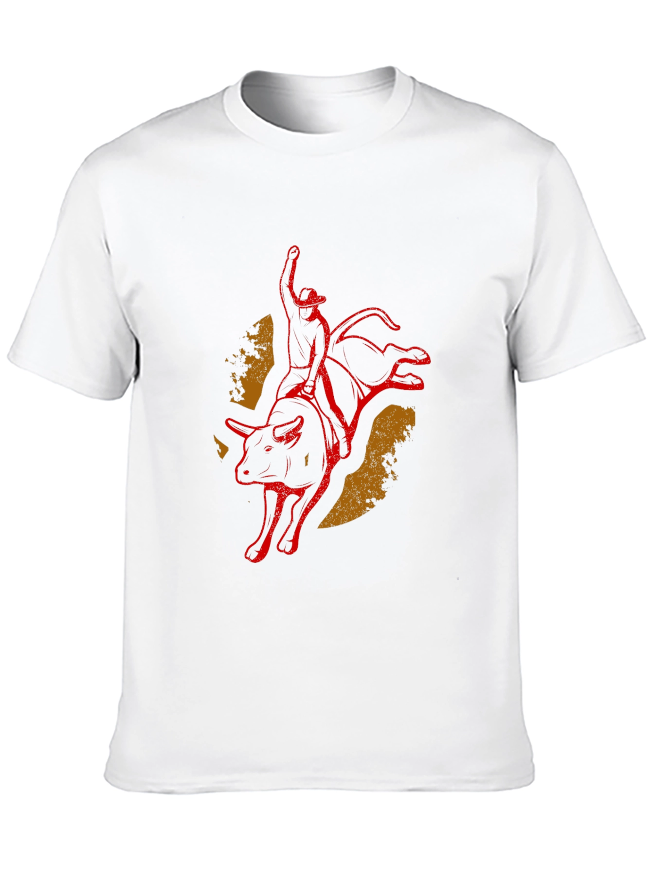 Bull Rider Graphic Tee - Black Cotton Blend