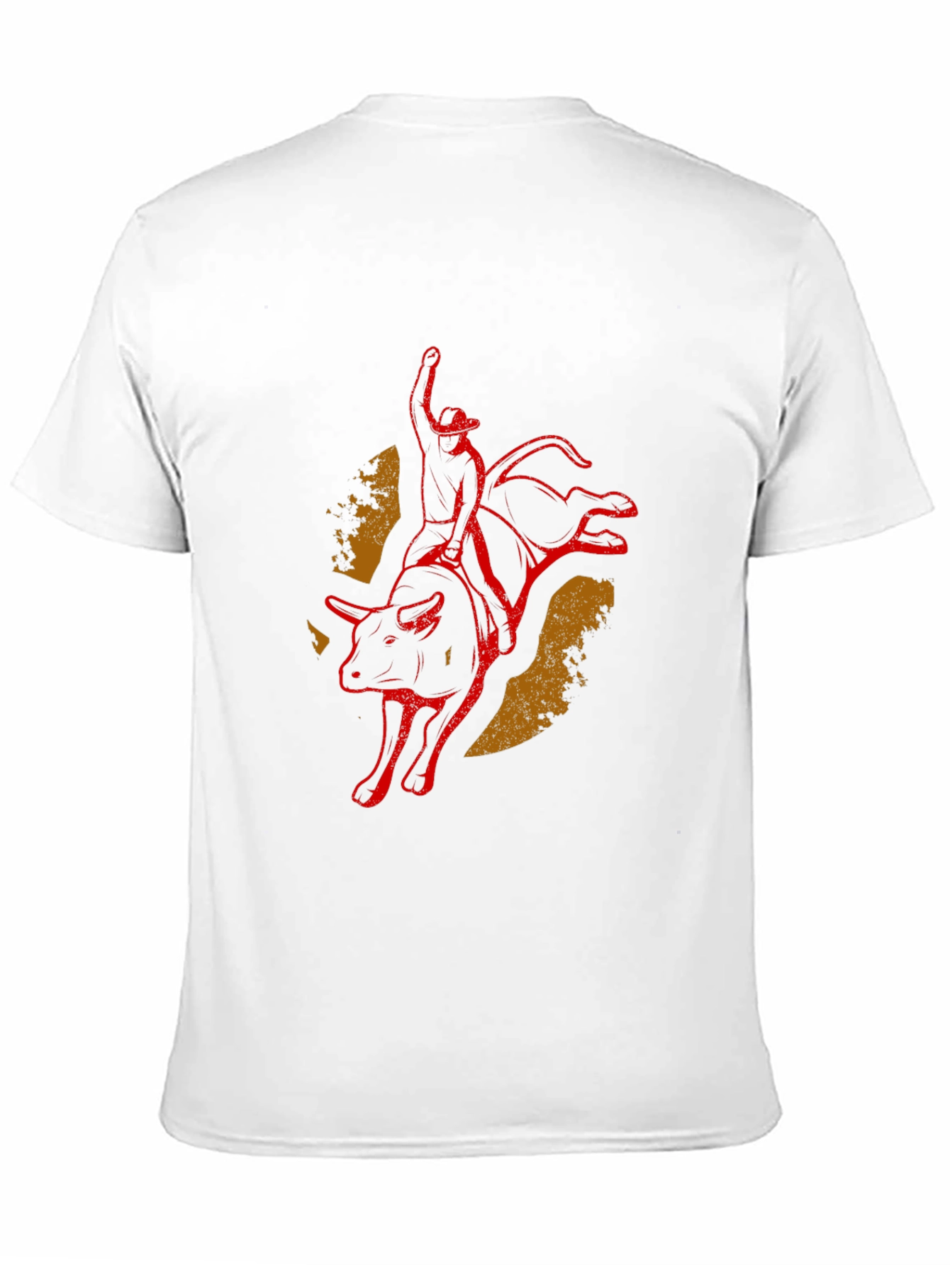 Bull Rider Graphic Tee - Black Cotton Blend