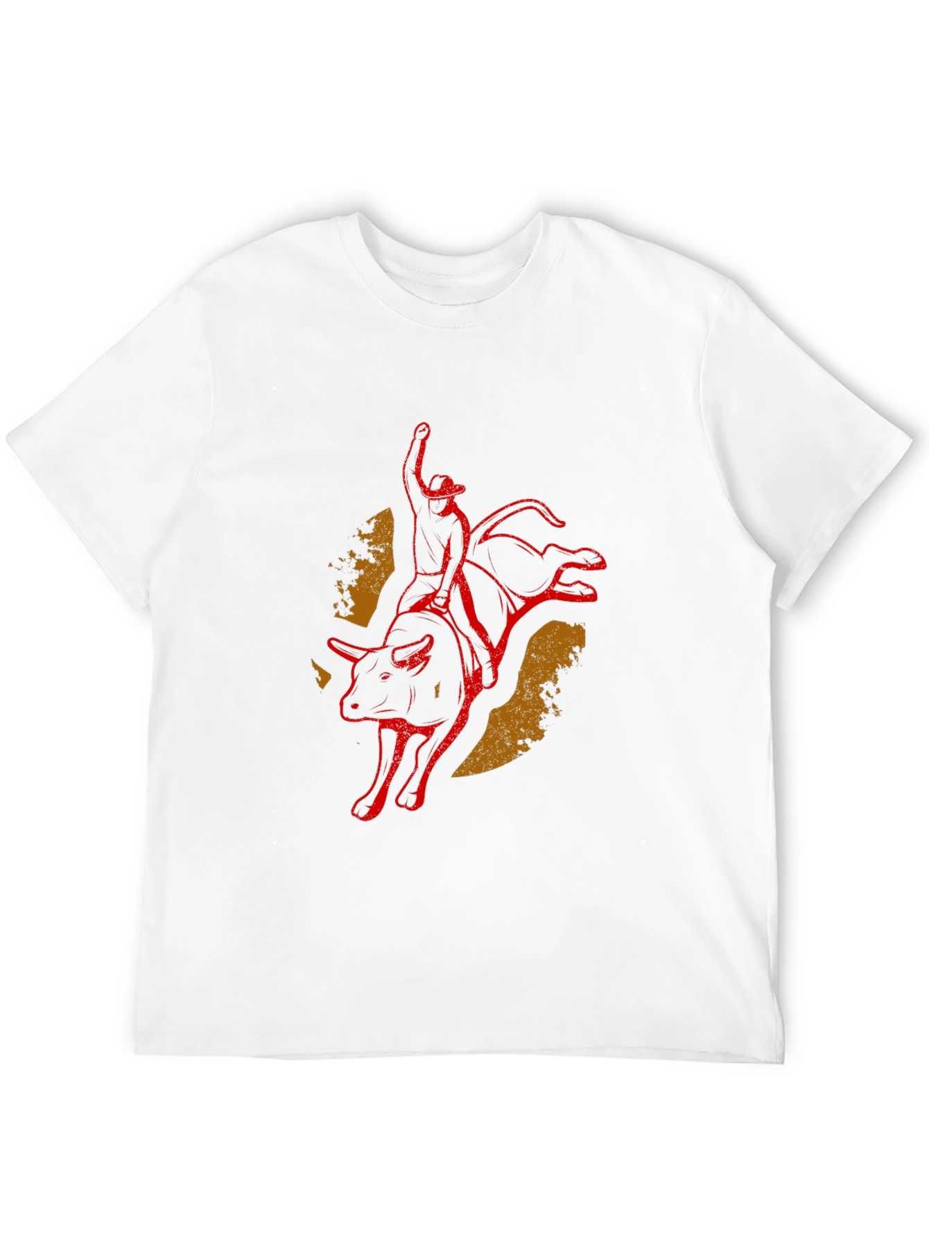 Bull Rider Graphic Tee - Black Cotton Blend