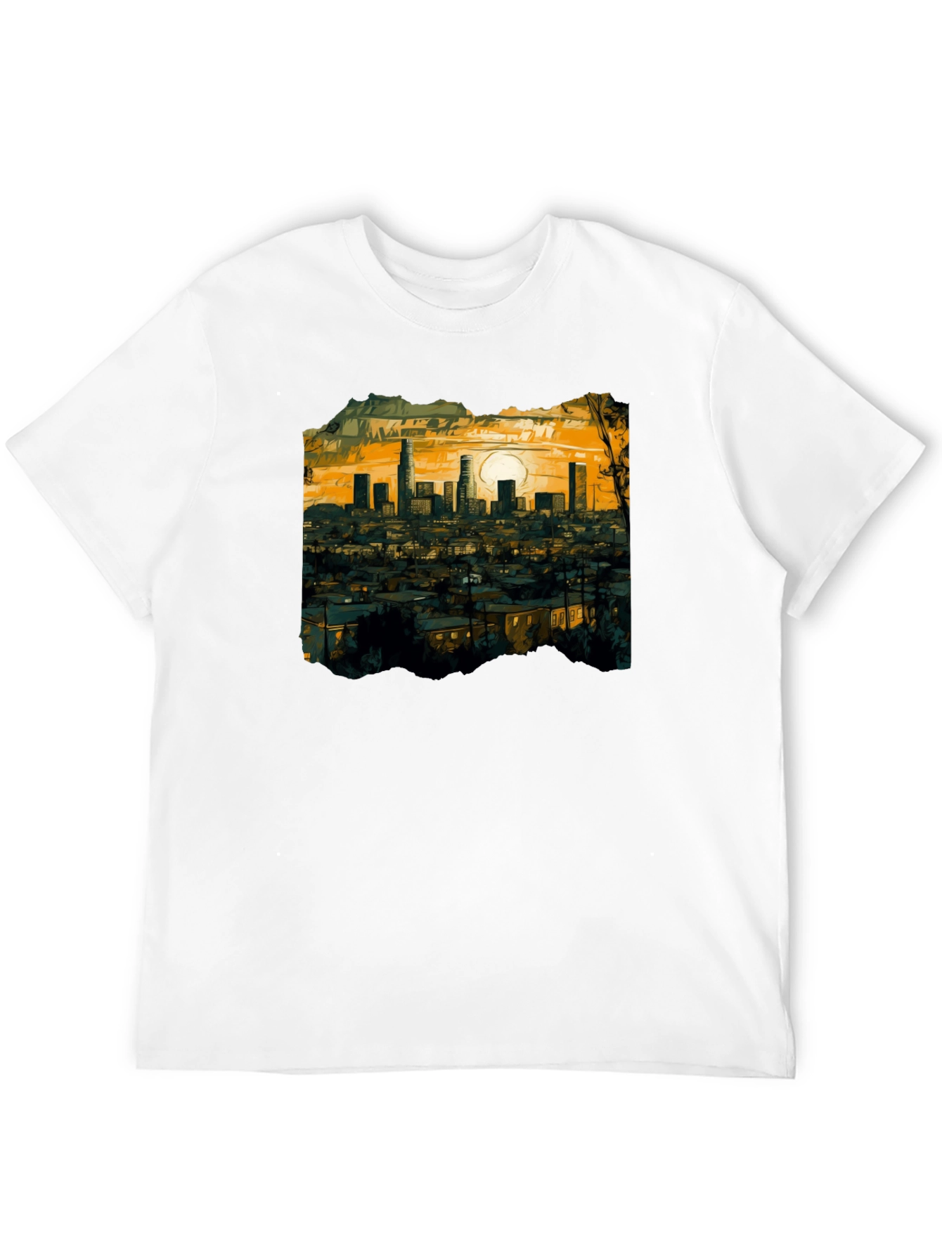 LA Sunset Graphic Tee - Soft Cotton Comfort