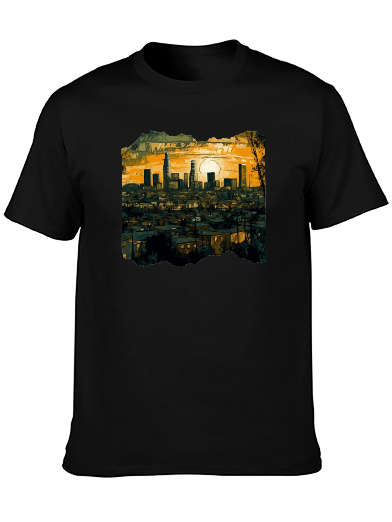 LA Sunset Graphic Tee - Soft Cotton Comfort