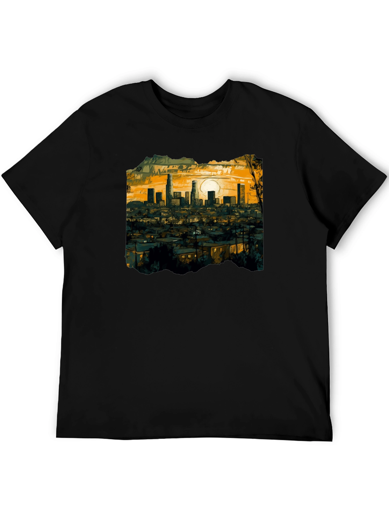 LA Sunset Graphic Tee - Soft Cotton Comfort