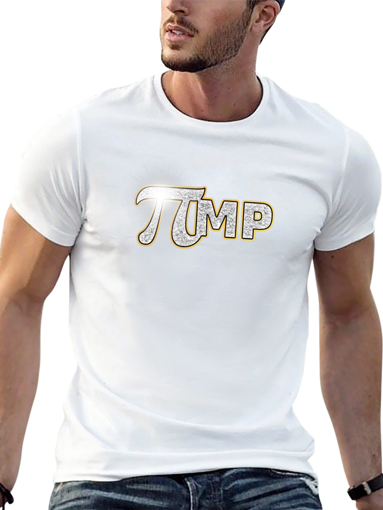 πMP Sparkle Graphic Tee - Soft Black Cotton Shirt