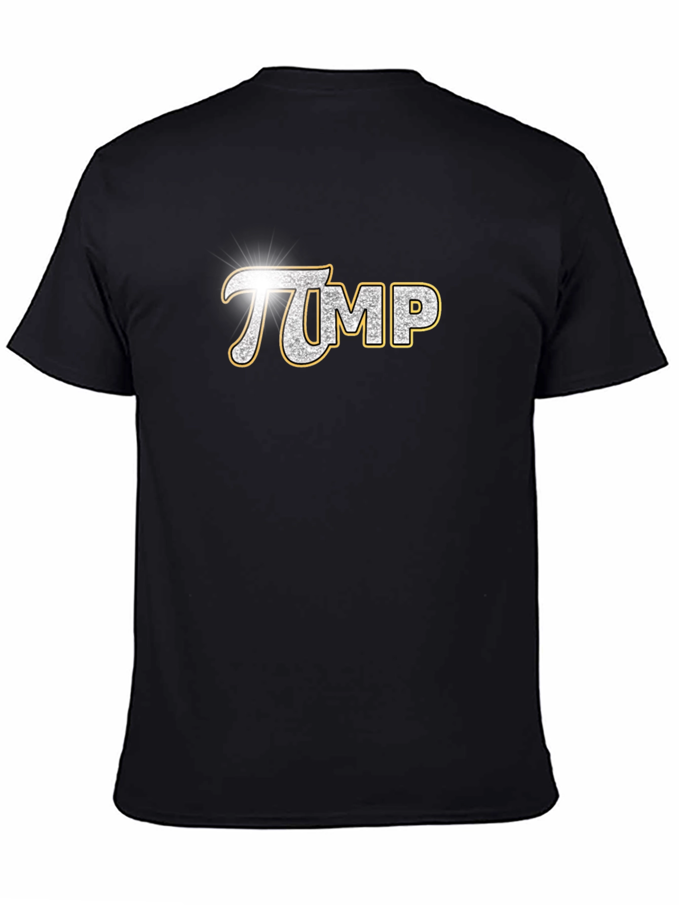 πMP Sparkle Graphic Tee - Soft Black Cotton Shirt