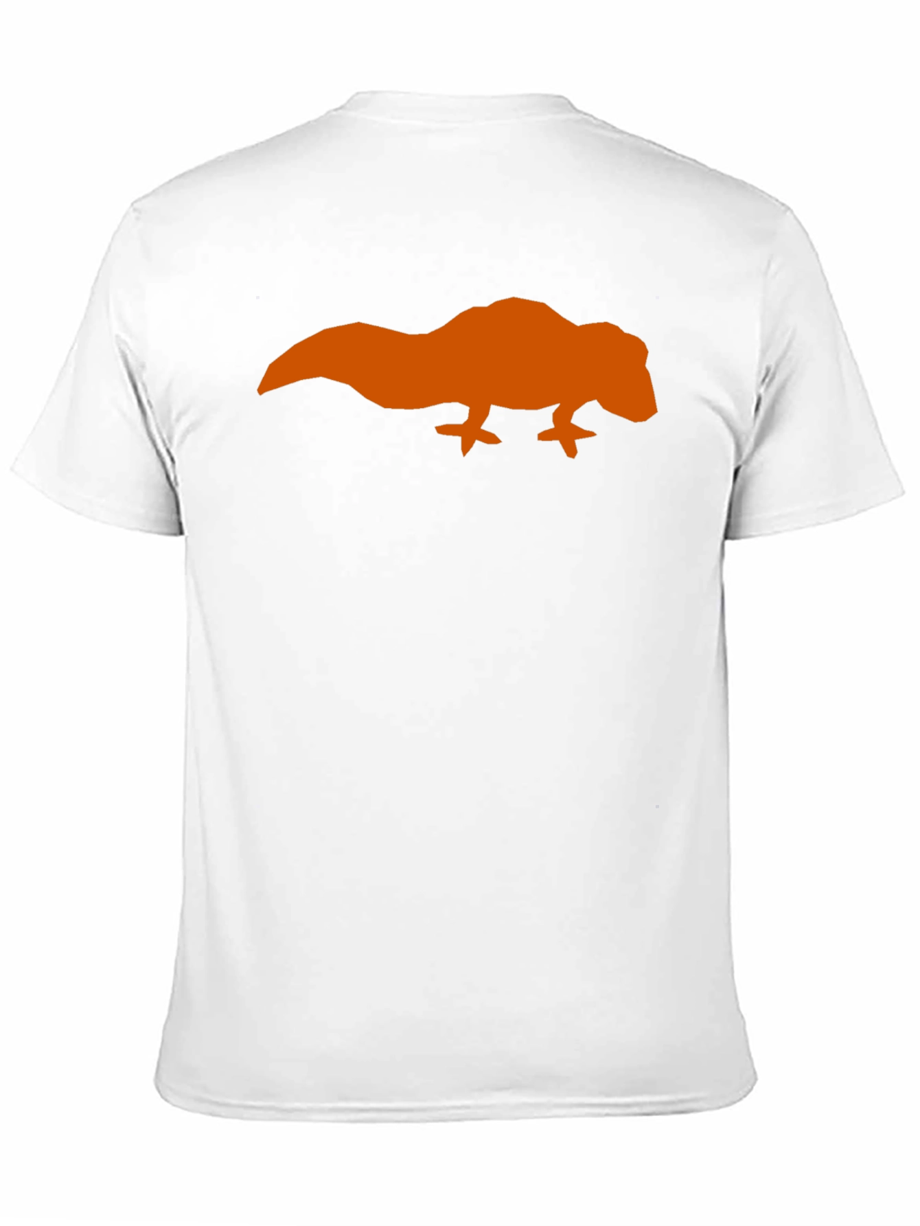 Orange Lizard Graphic Black T-Shirt