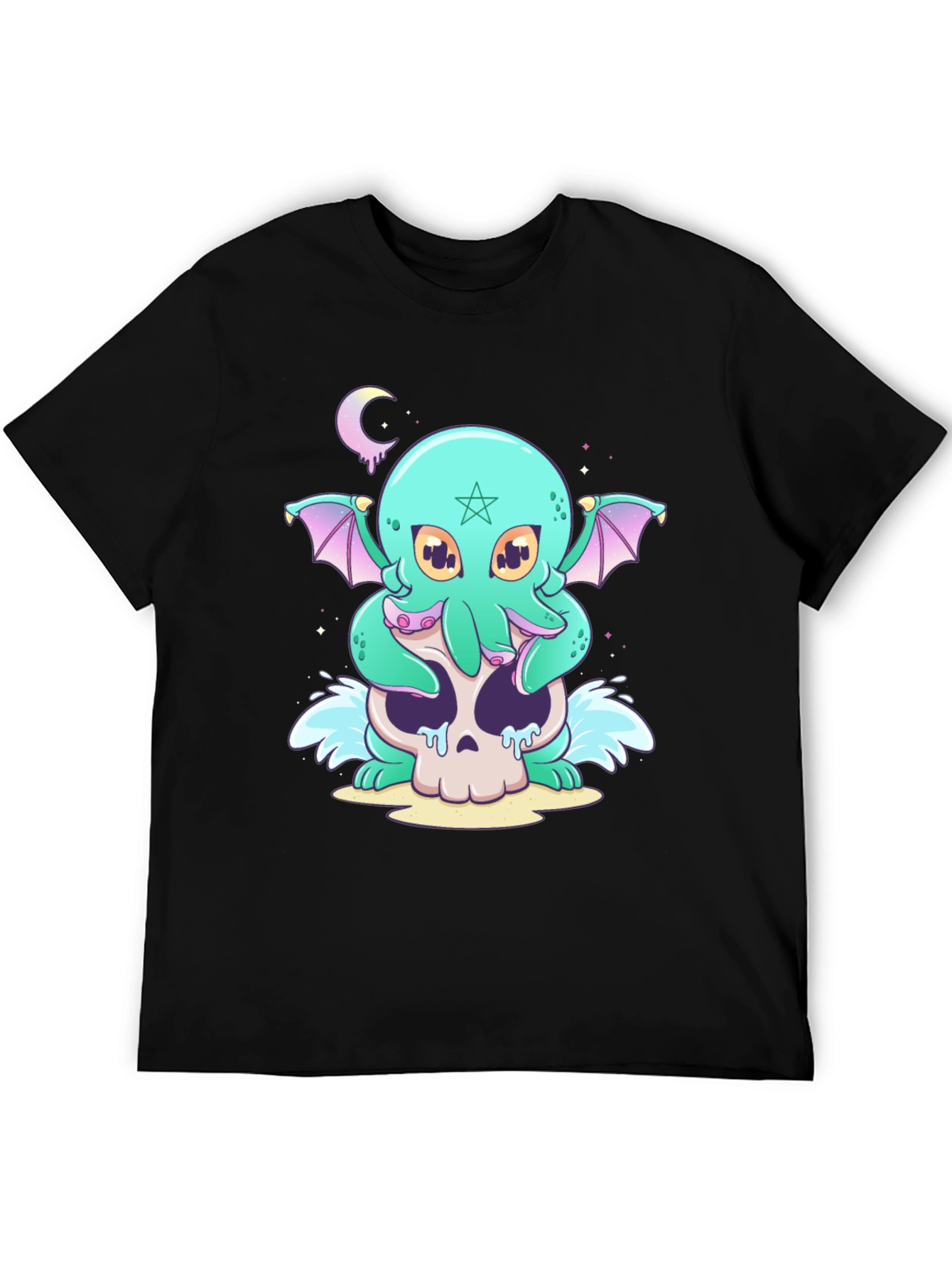 Cthulhu Skull Graphic Tee - Unique Design