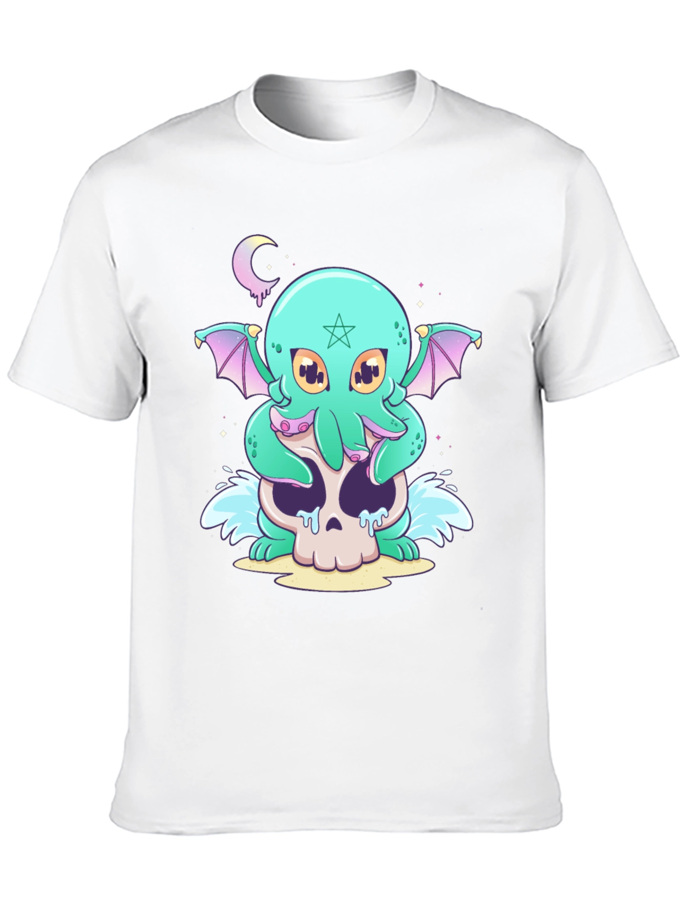 Cthulhu Skull Graphic Tee - Unique Design