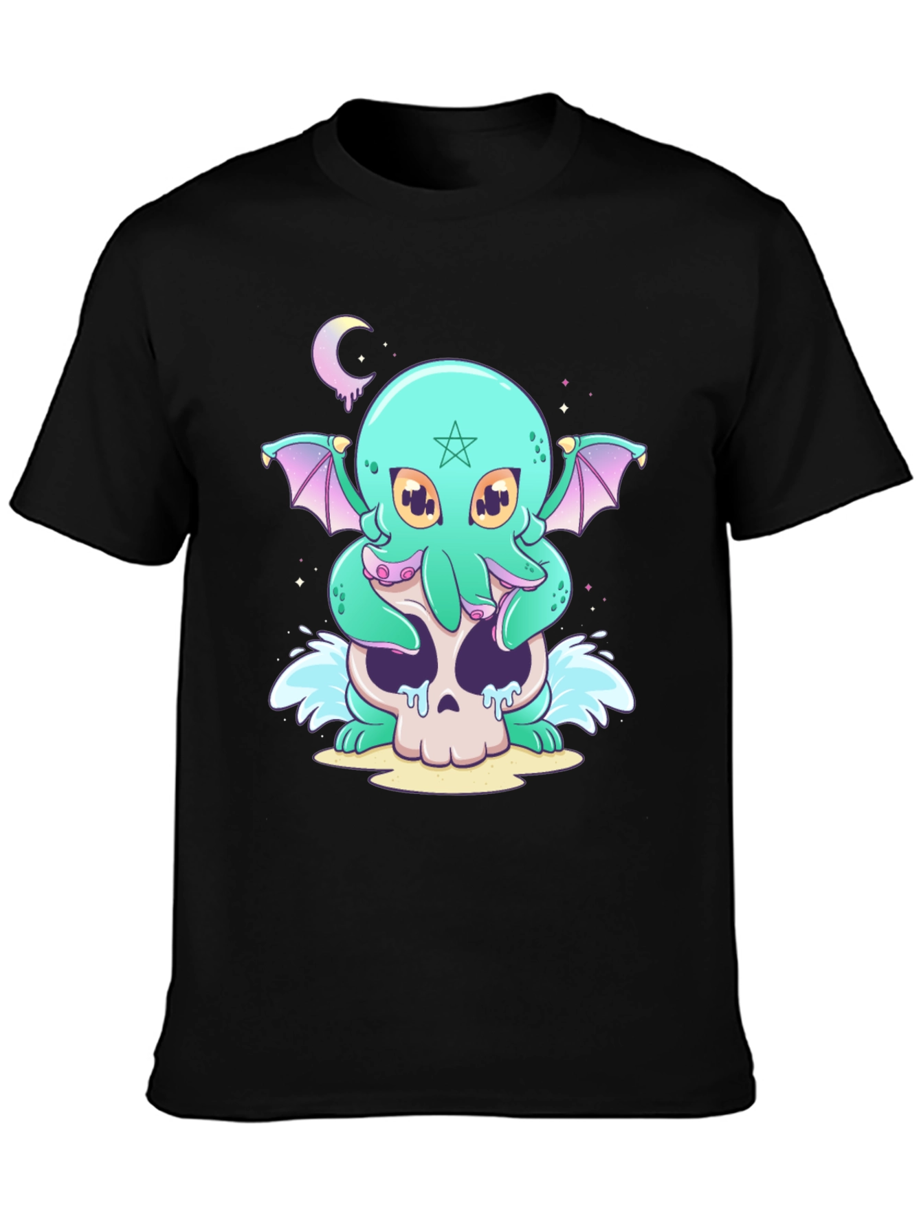Cthulhu Skull Graphic Tee - Unique Design