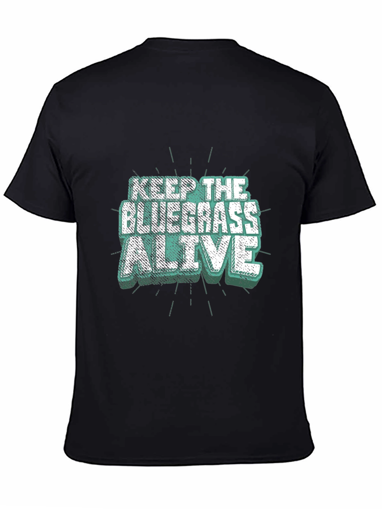 Keep The Bluegrass Alive Black T-Shirt