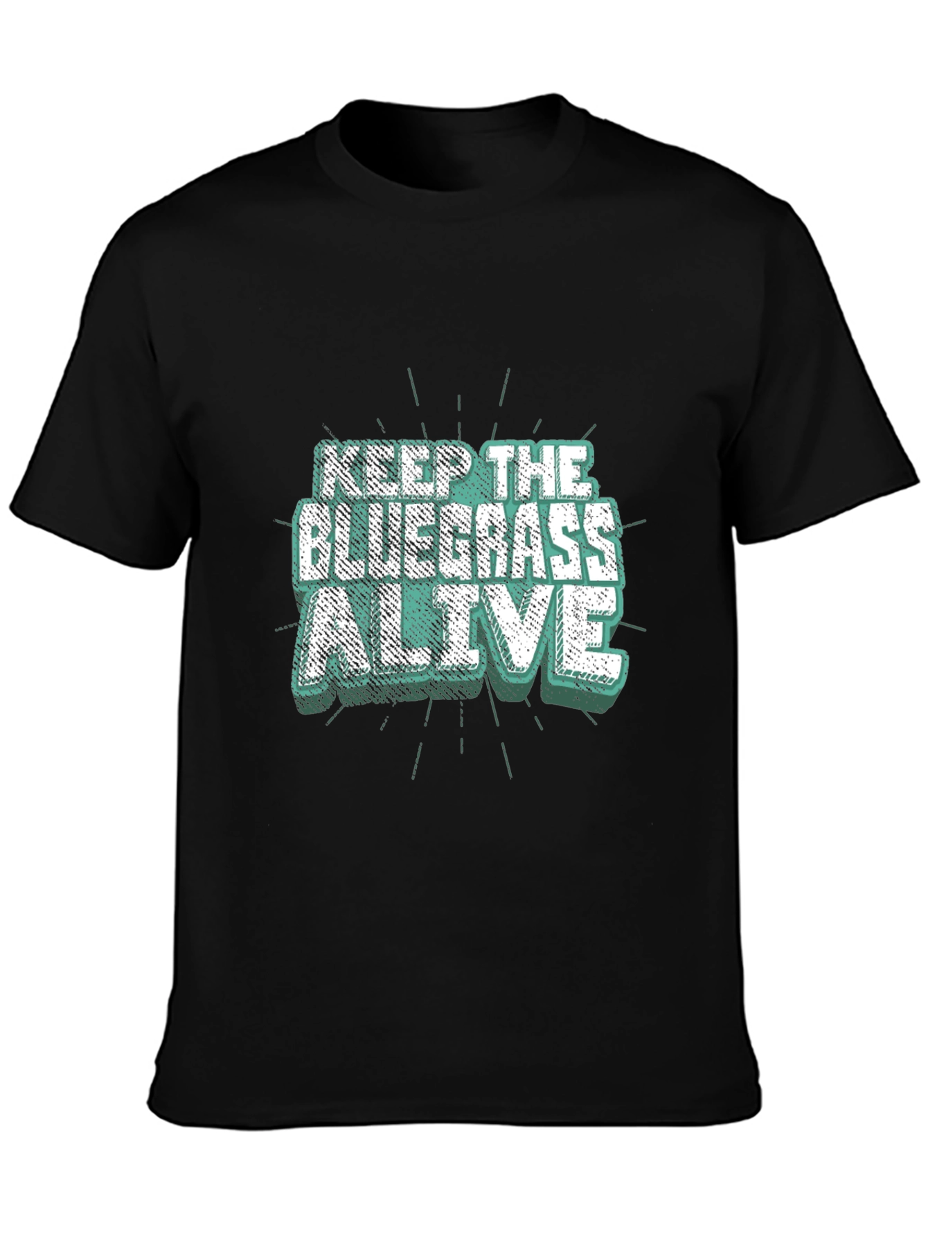 Keep The Bluegrass Alive Black T-Shirt
