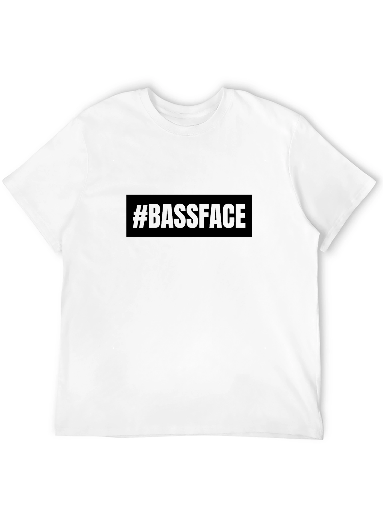 Bassface Graphic Tee - Black Cotton T-Shirt