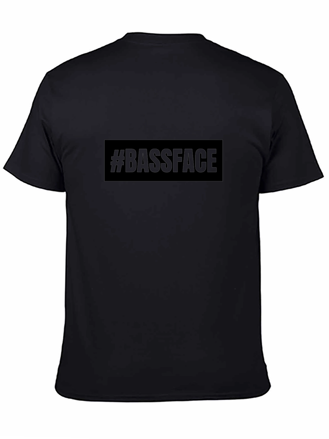 Bassface Graphic Tee - Black Cotton T-Shirt