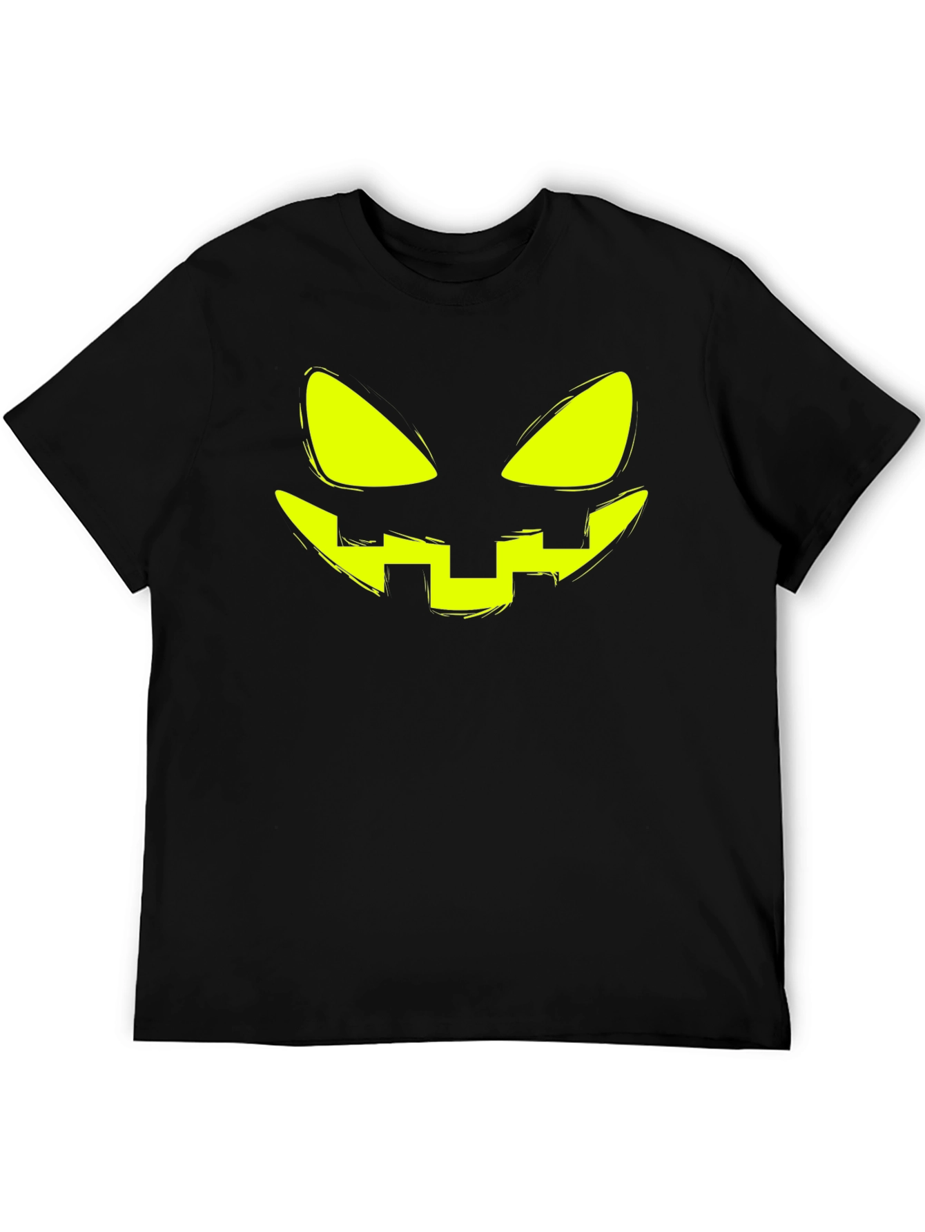 Halloween Pumpkin Face Graphic T-Shirt