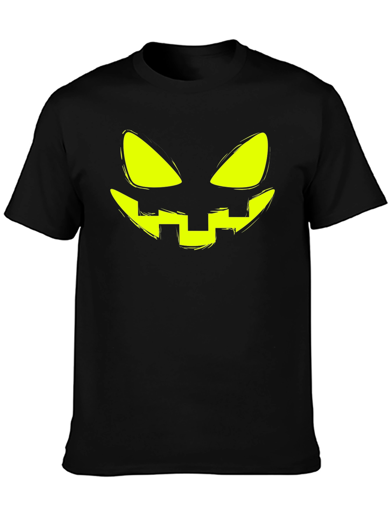 Halloween Pumpkin Face Graphic T-Shirt
