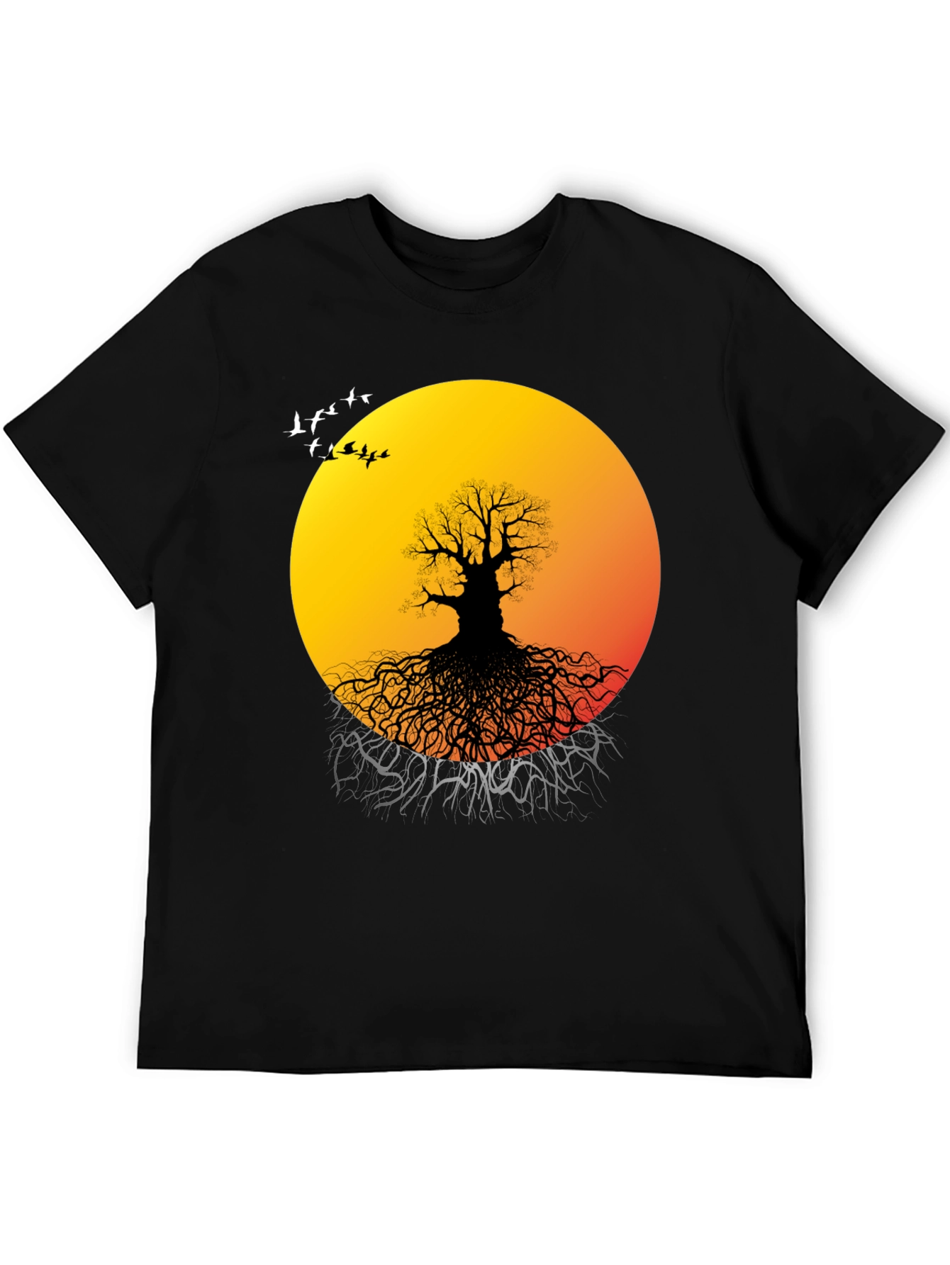 Sunset Tree Graphic Tee - Unique Nature Design