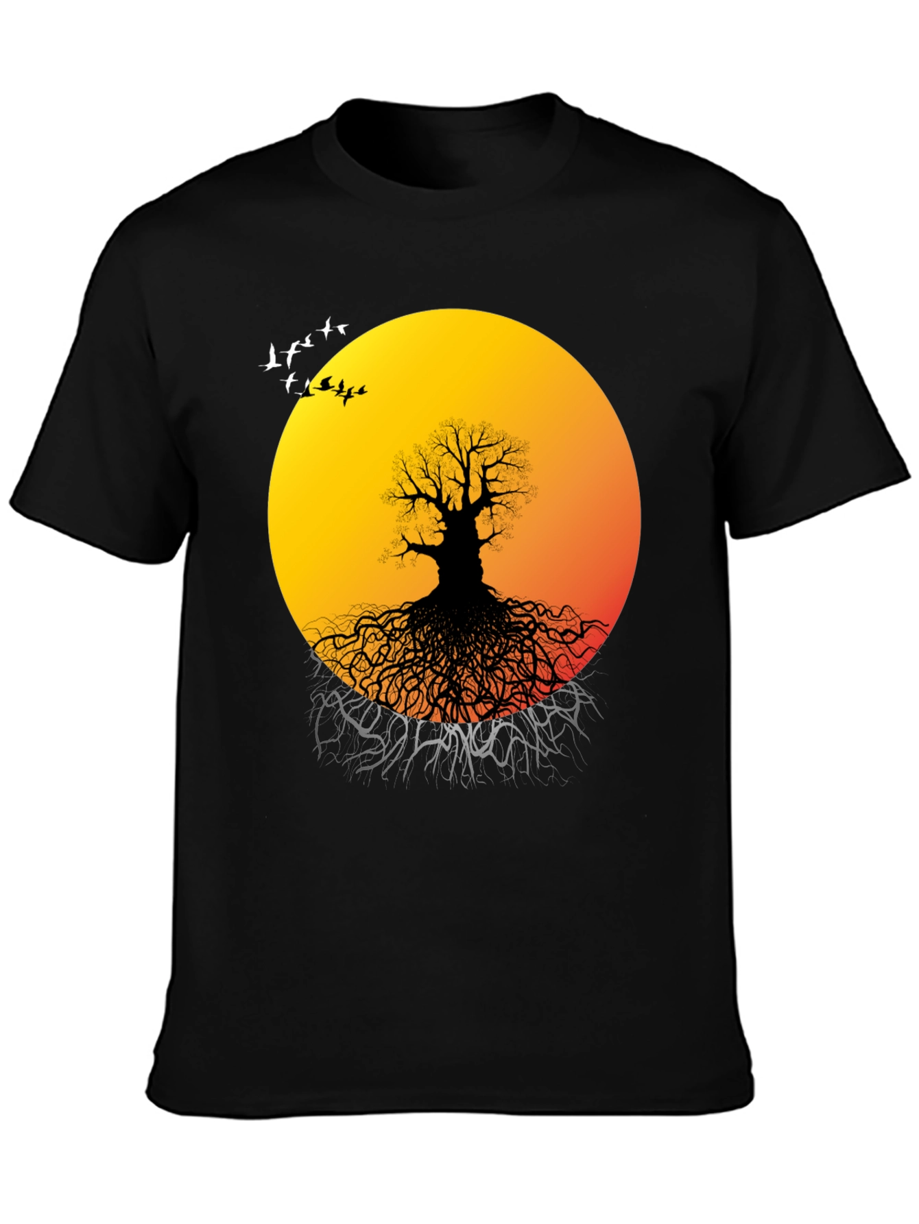 Sunset Tree Graphic Tee - Unique Nature Design
