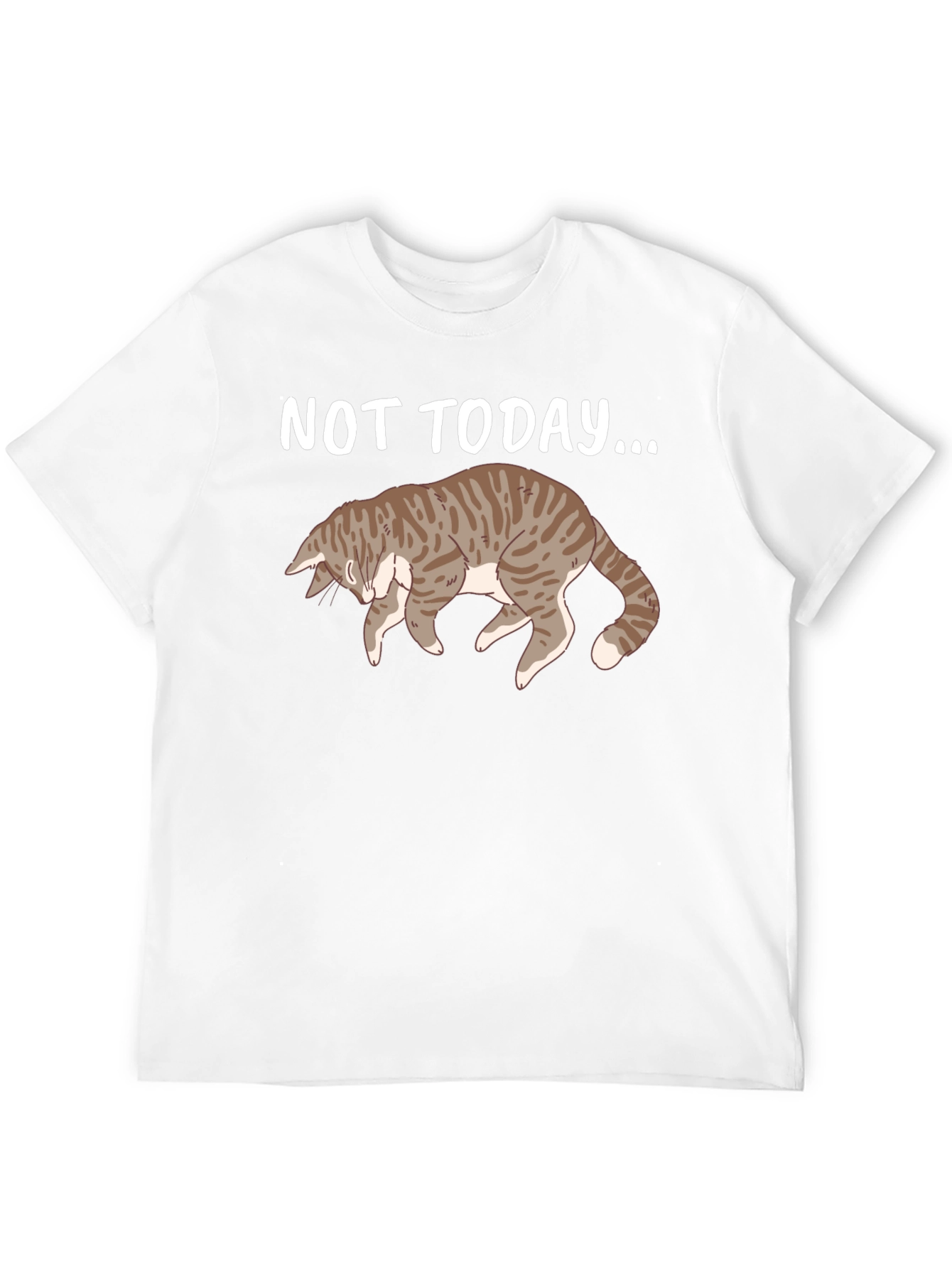 Not Today Cat T-Shirt Funny Graphic Tee