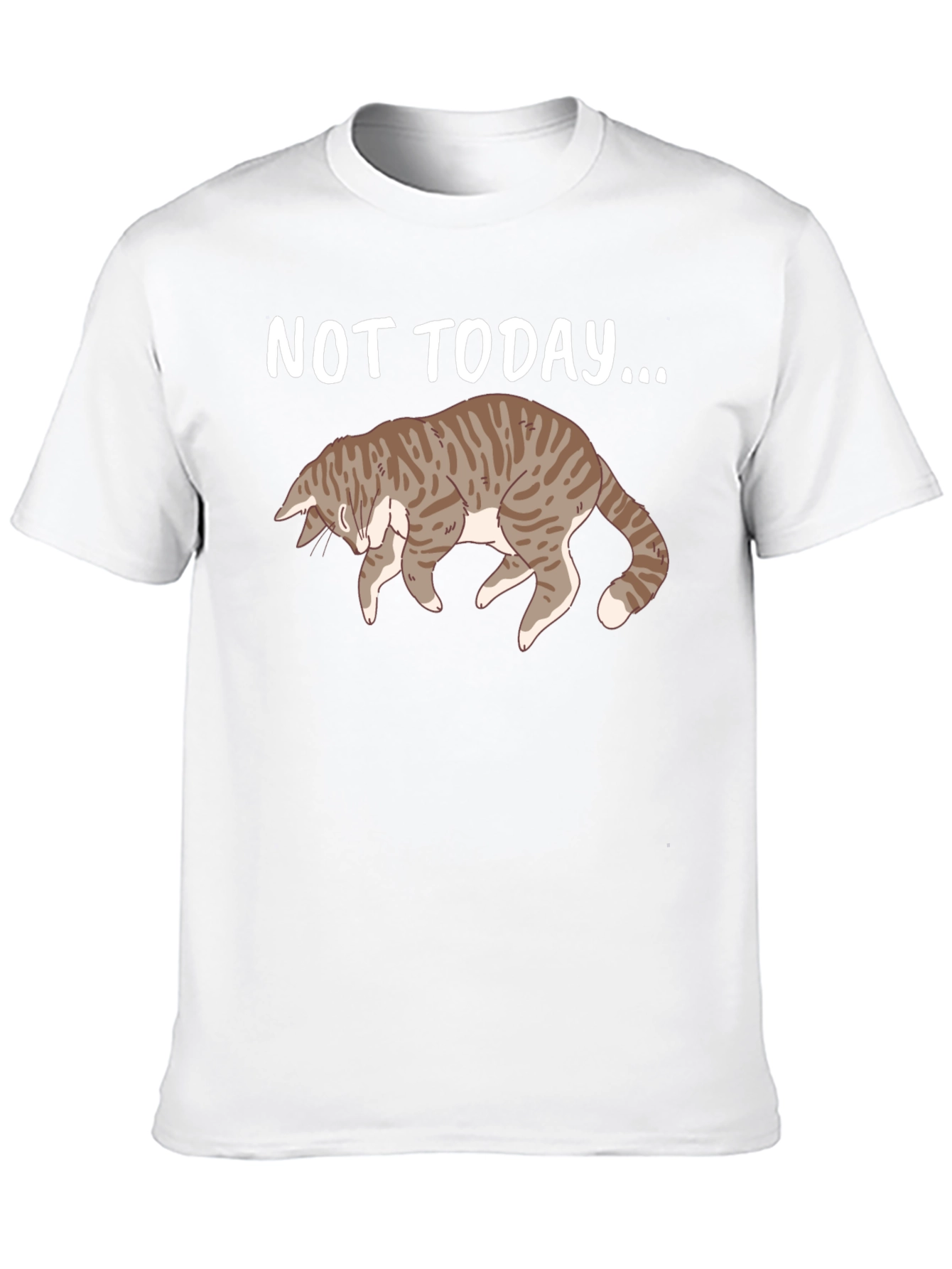Not Today Cat T-Shirt Funny Graphic Tee