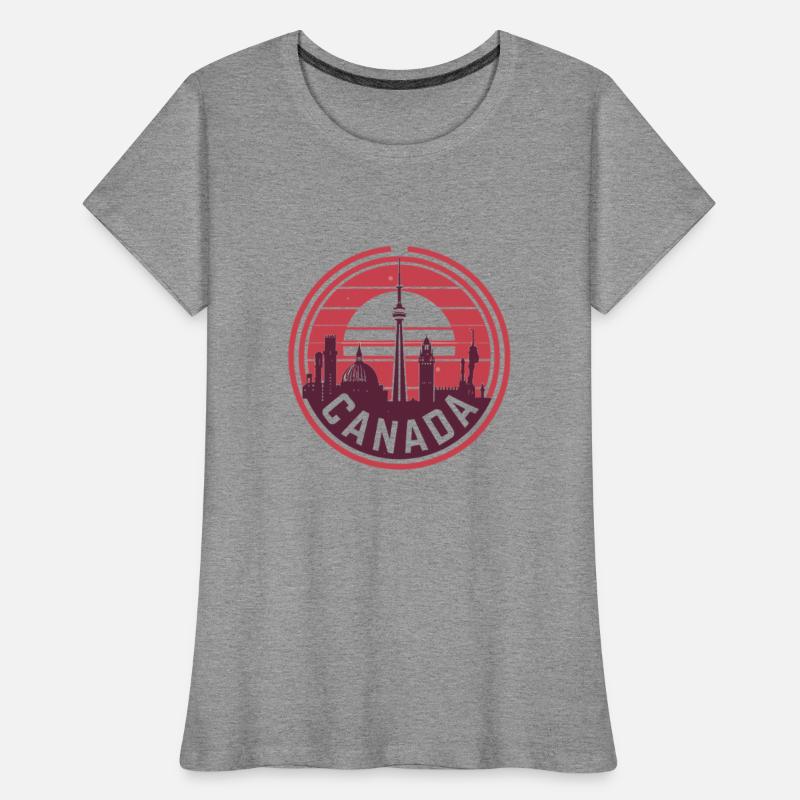 Canada Skyline Vintage Style