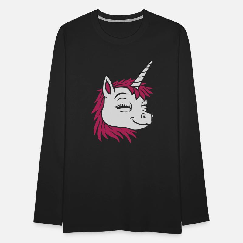 Cartoon face happy unicorn