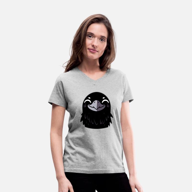 Cartoon Raven - Smiling