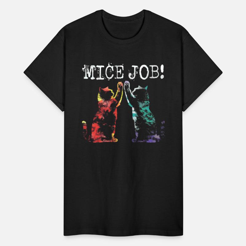 Cats High Five Friendship Mice Job