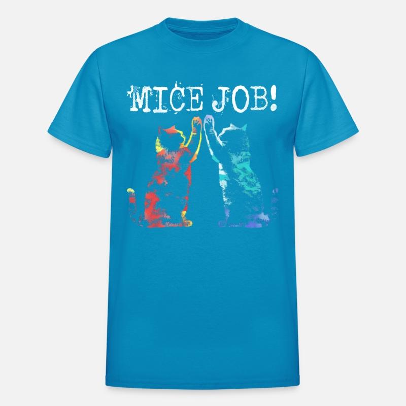 Cats High Five Friendship Mice Job
