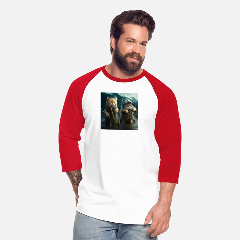 Cats that are standing in the water