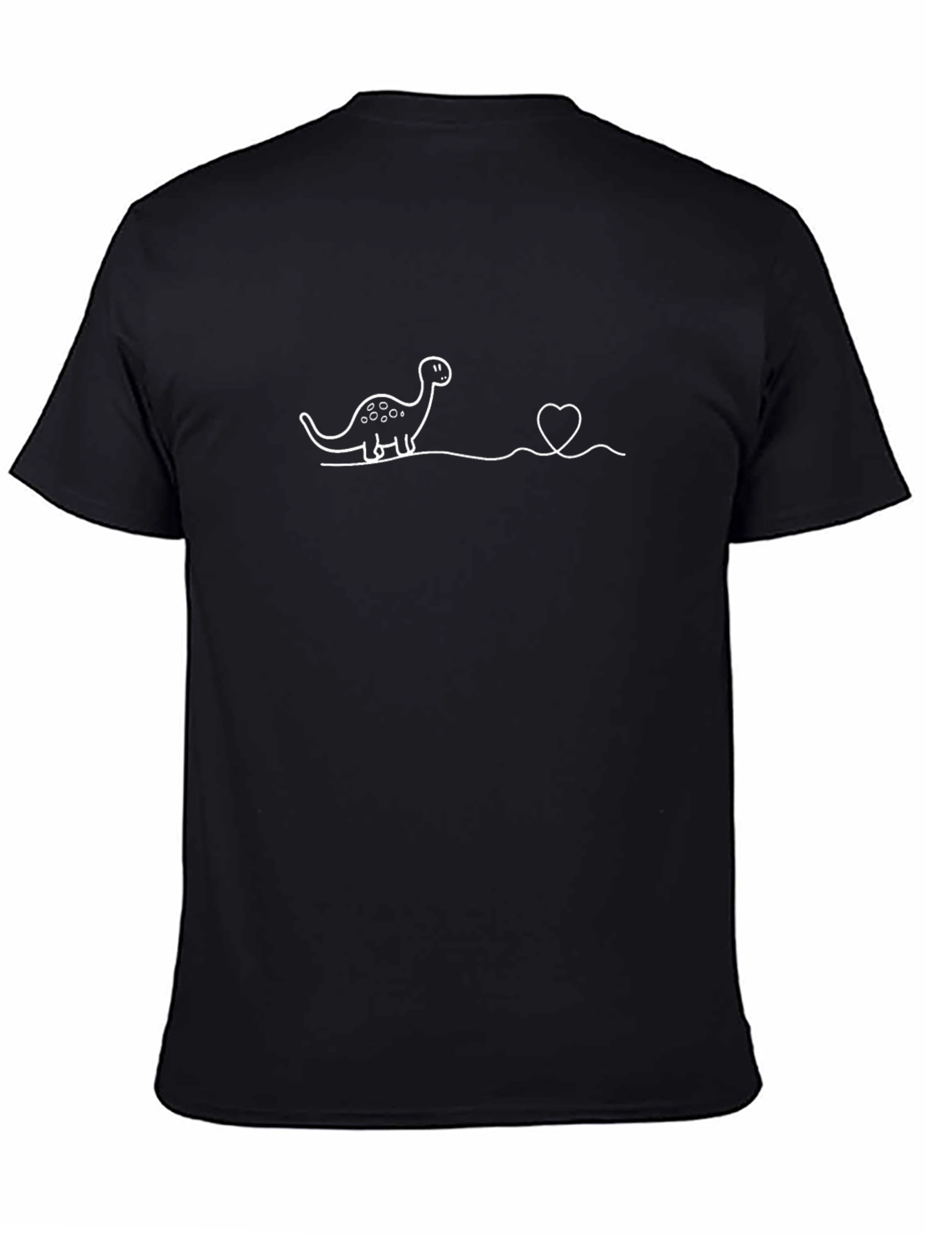 Dino Love Tee - Cute Dinosaur Heart Graphic T-Shirt
