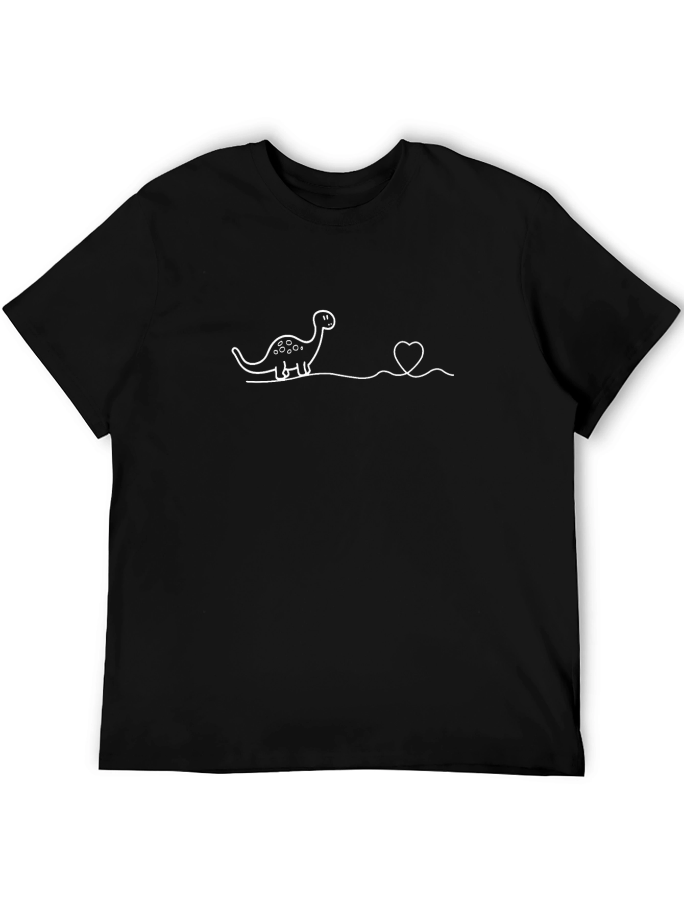 Dino Love Tee - Cute Dinosaur Heart Graphic T-Shirt