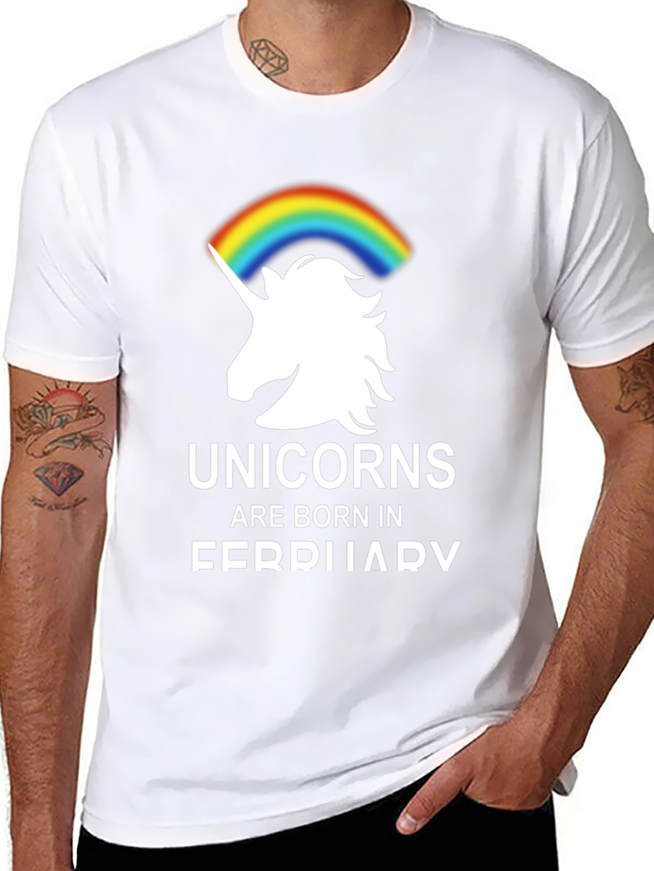 Unicorns Born in February T-Shirt