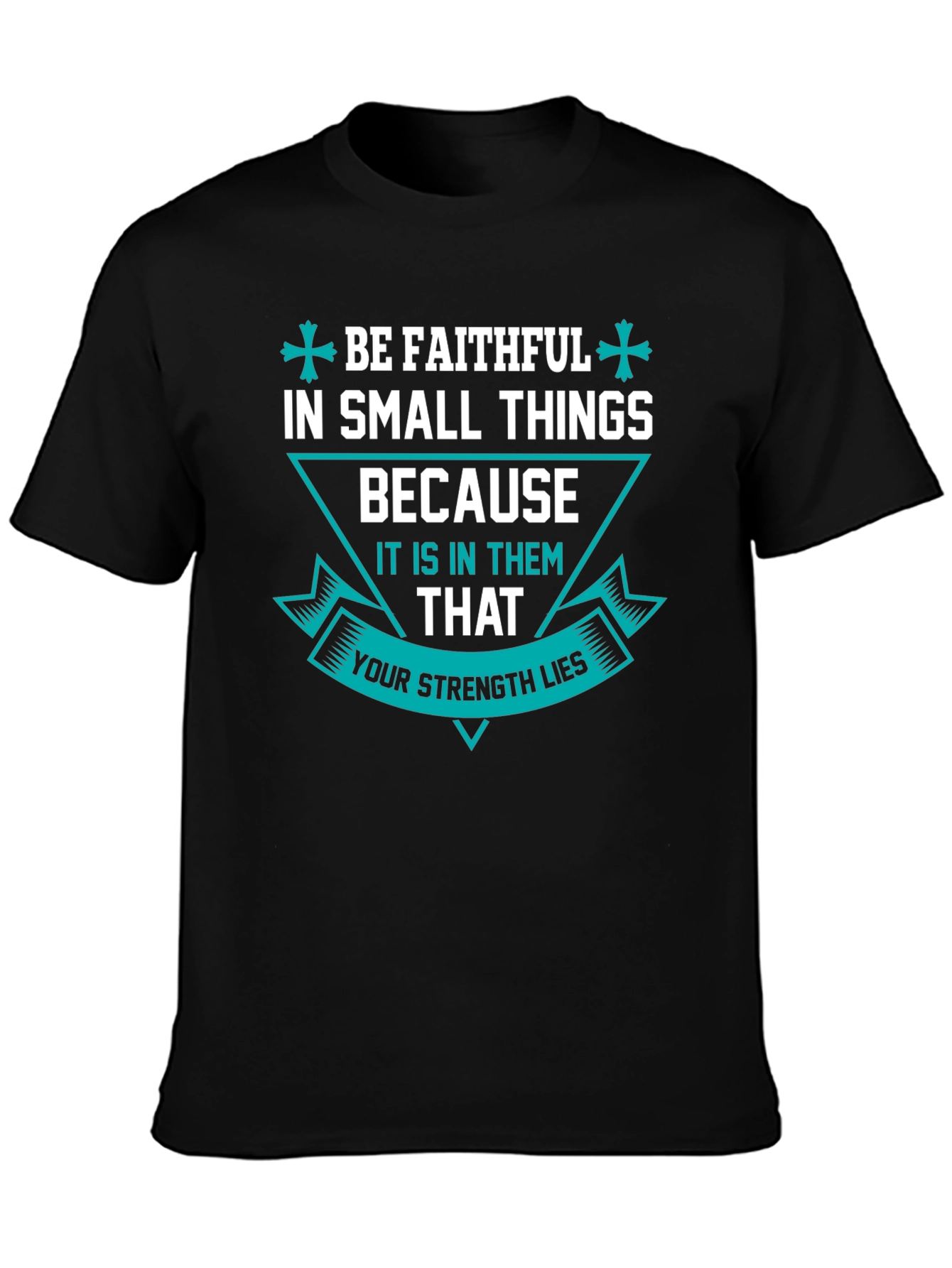 Be Faithful Graphic T-Shirt - Mens Black Tee