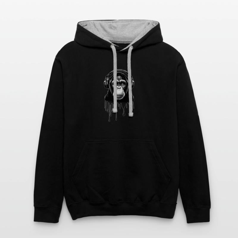 Chimpanzee with Headphones Monkey Music DJ