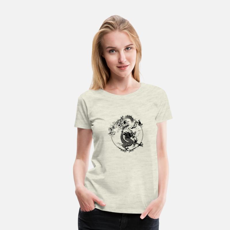 Chineese DRAGON black and white design