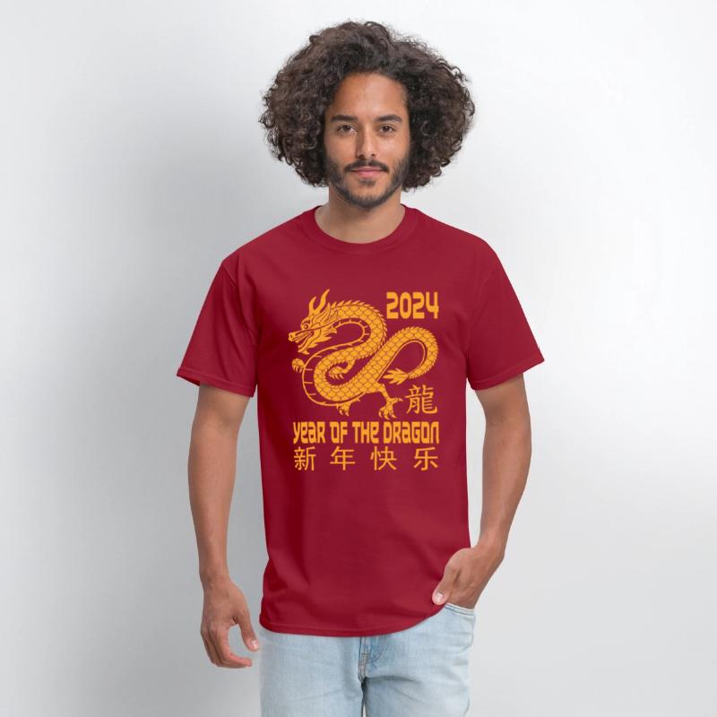 Chinese New Year Clothing Red Dragon Year of The