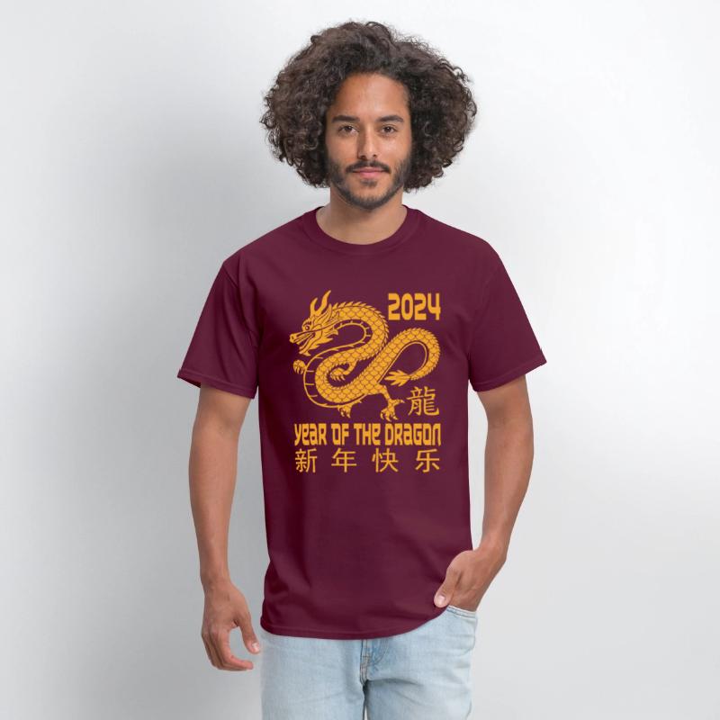 Chinese New Year Clothing Red Dragon Year of The