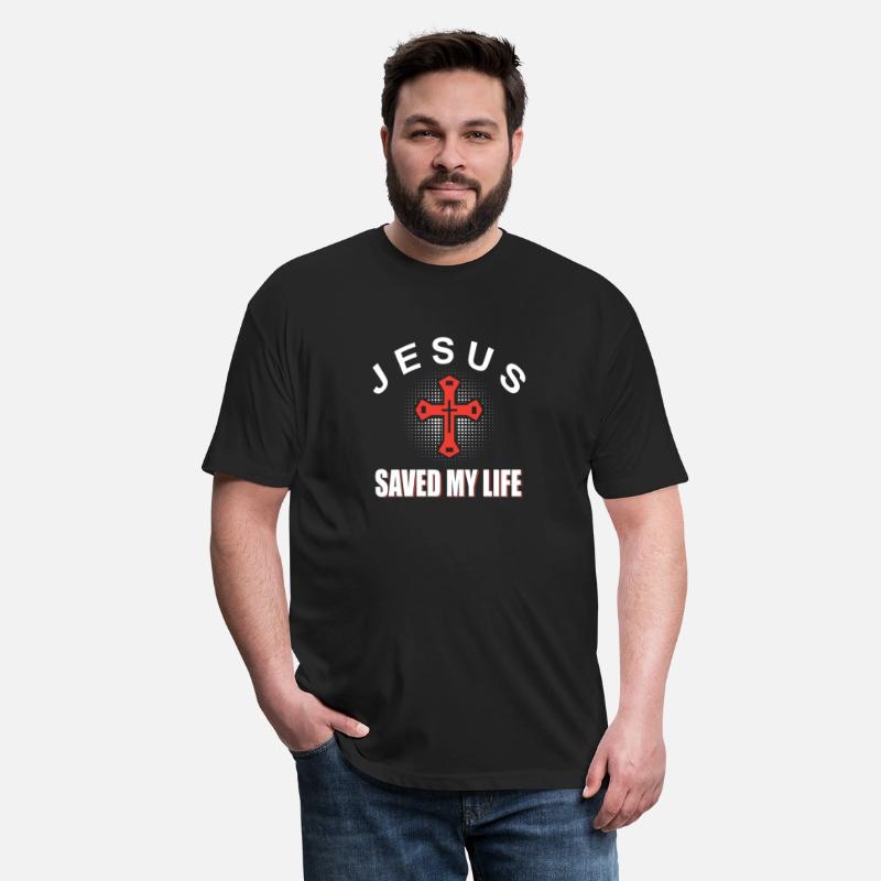 Christian T-shirt Jesus saved my life cross