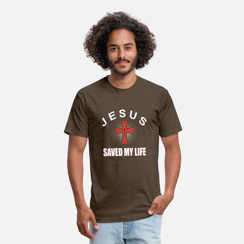 Christian T-shirt Jesus saved my life cross